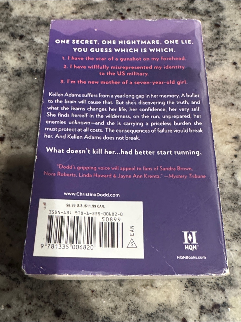 HQ Purple Paperback with Red Accent Text - Picture 2 of 2